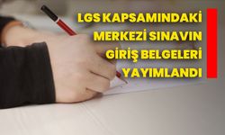 LGS kapsamındaki merkezi sınavın giriş belgeleri yayımlandı