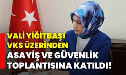 Vali Yiğitbaşı VKS Üzerinden Asayiş ve Güvenlik toplantısına katıldı!