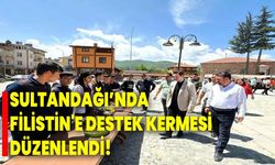 SULTANDAĞI’NDA FİLİSTİN'E DESTEK KERMESİ DÜZENLENDİ