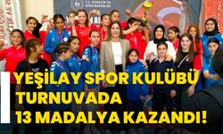 Yeşilay Spor Kulübü turnuvada 13 madalya kazandı!