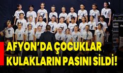 Afyon’da çocuklar kulakların pasını sildi!