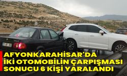 Afyonkarahisar'da İki Otomobilin Çarpışması Sonucu 6 Kişi Yaralandı