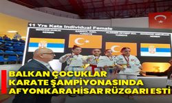 Balkan Çocuklar Karate Şampiyonasında Afyonkarahisar Rüzgarı Esti