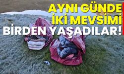 Aynı gün iki mevsimi birden yaşadılar!