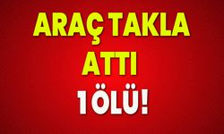 Araç takla attı: 1 ölü