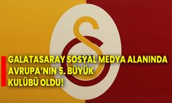 Galatasaray sosyal medya alanında avrupa’nın 5. büyük kulübü oldu!