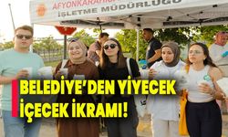 Belediye’den yiyecek içecek ikramı!