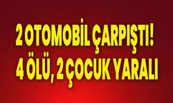 2 Otomobil Çarpıştı! 4 Ölü, 2 Çocuk Yaralı