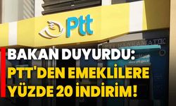 Bakan duyurdu: PTT'den emeklilere yüzde 20 indirim!