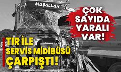 Kocaeli'de tır ile servis midibüsü çarpıştı: Çok sayıda yaralı var!