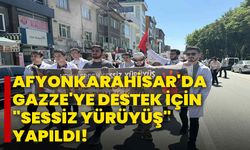 Afyonkarahisar'da Gazze'ye destek için "sessiz yürüyüş" yapıldı!