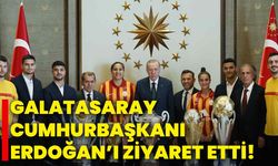 Galatasaray, Cumhurbaşkanı Erdoğan’ı ziyaret etti!