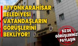 Afyonkarahisar Belediyesi, vatandaşların görüşlerini bekliyor!