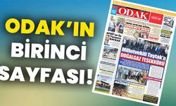 ODAK’ın birinci sayfası: “Milletvekili Taytak’a Doğalgaz teşekkürü”