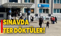 Sınavda ter döktüler!