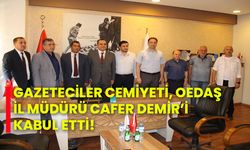 Gazeteciler Cemiyeti, Oedaş İl Müdürü Cafer Demir’i kabul etti!