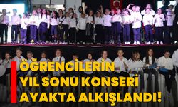 Öğrencilerin yıl sonu konseri ayakta alkışlandı!