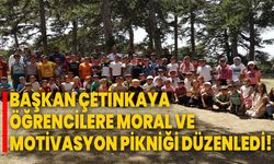 Başkan Çetinkaya öğrencilere moral ve motivasyon pikniği düzenledi!