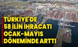 Türkiye'de 58 ilin ihracatı ocak-mayıs döneminde arttı