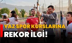 Yaz Spor Kurslarına rekor ilgi!