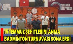 15 Temmuz Şehitlerini Anma Badminton Turnuvası Sona Erdi