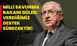 Milli Savunma Bakanı Güler: Verdiğimiz destek sürecektir!