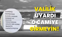 Valilik Uyardı O Camiye Girmeyin