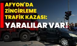 Afyon'da zincirleme trafik kazası: Yaralılar var!