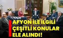 Afyon ile ilgili çeşitli konular ele alındı!