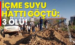 İçme suyu hattı göçtü: 3 ölü!