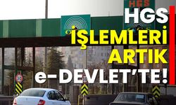 HGS işlemleri artık e-Devlet'te!