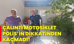 Çalıntı motosiklet polis’in dikkatinden kaçmadı!