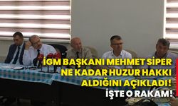 İGM Başkanı Mehmet Siper ne kadar huzur hakkı aldığını açıkladı! İşte o rakam!