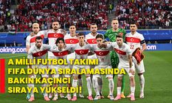 A Milli Futbol Takımı FIFA dünya sıralamasında bakın kaçıncı sıraya yükseldi!