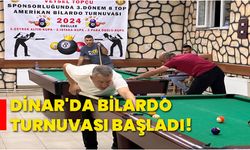 Dinar'da bilardo turnuvası başladı!