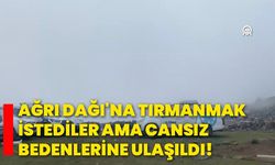 Ağrı Dağı'na tırmanmak istediler ama cansız bedenlerine ulaşıldı!