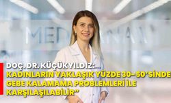 Doç. Dr. Küçükyıldız: Kadınların yaklaşık yüzde 30-50’sinde gebe kalamama problemleri ile karşılaşılabilir”