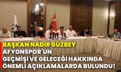 Başkan Nadir Güzbey, Afyonspor’un geçmişi ve geleceği hakkında önemli açıklamalarda bulundu!