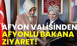 Afyon Valisinden Afyonlu Bakan Göktaş’a ziyaret!