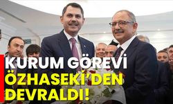 Kurum görevi Özhaseki’den devraldı!