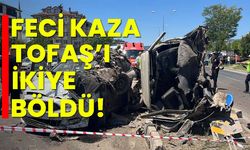 Feci kaza Tofaş'ı ikiye böldü!