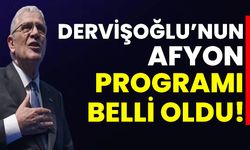 Dervişoğlu’nun programı belli oldu!