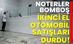 Noterler bomboş: İkinci el otomobil satışları durdu!