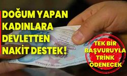 Doğum yapan kadınlara devletten nakit destek! Tek bir başvuruyla trink ödenecek