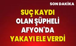 Çoklu Suç Kaydı Olan Şüpheli Afyonkarahisar'da Yakayı Ele Verdi