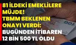 81 ildeki emeklilere müjde! TBMM beklenen onayı verdi: Bugünden itibaren 12.500 TL oldu