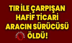 Tır ile çarpışan hafif ticari aracın sürücüsü öldü!