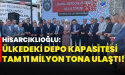 TOBB Başkanı Hisarcıklıoğlu: Ülkedeki depo kapasitesi tam 11 milyon tona ulaştı!