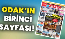 ODAK’ın birinci sayfası: “AMAN DİKKAT”