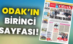 ODAK’ın birinci sayfası: “TEK VEFALI OLGUN”